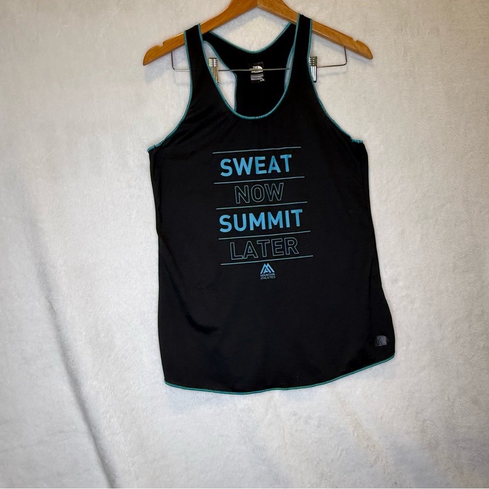 The North Face Black Tank Top Sweat Now Summit Later